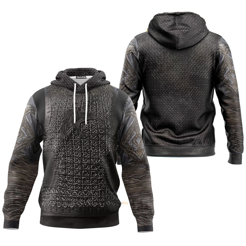 Qt208045Hf 3D Vikings Ragnar Lodbrok Custom Cosplay Costume Hoodie - Image 3