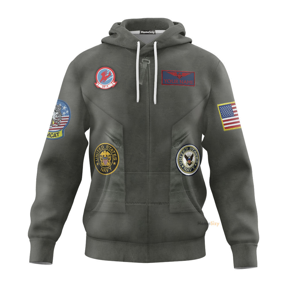 Top Gun Pete Maverick Mitchell - Cosplay Costume 3D Hoodie Qt205072