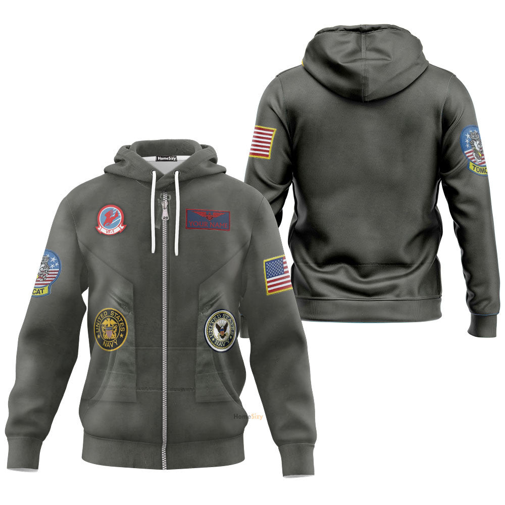 Top Gun Pete Maverick Mitchell - Cosplay Costume 3D Hoodie Qt205072 - Image 2
