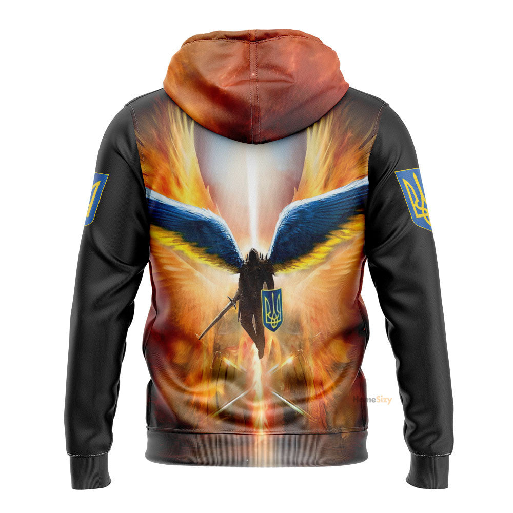 I Fear No Evil Ukraine Hoodie Mens Proud Of Ukrainian Stand With Ukraine Clothing Qt308694 - Image 2