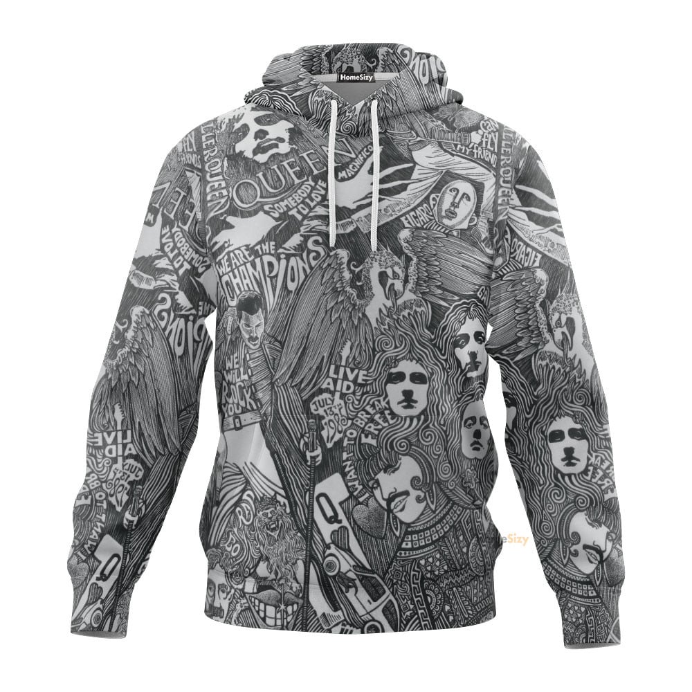 Queen Album Art Custom Hoodie Qt308926