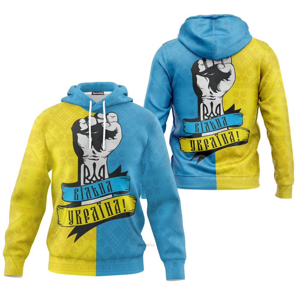 Ykpaiha Ukraine Hoodie I Stand With Ukraine Merch Pray For Ukraine Qt209130Hf - Image 3