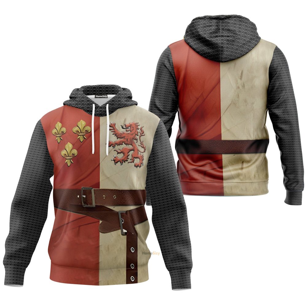 Hoodie Heraldic Knight Suit Custom Cosplay Costume Hoodie Qt211482Hf - Image 3