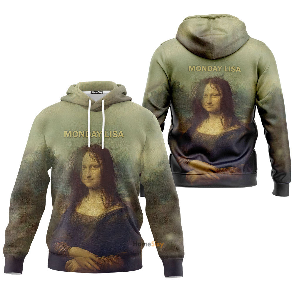 Mona Lisa Custom Hoodie Qt205090Hf - Image 3
