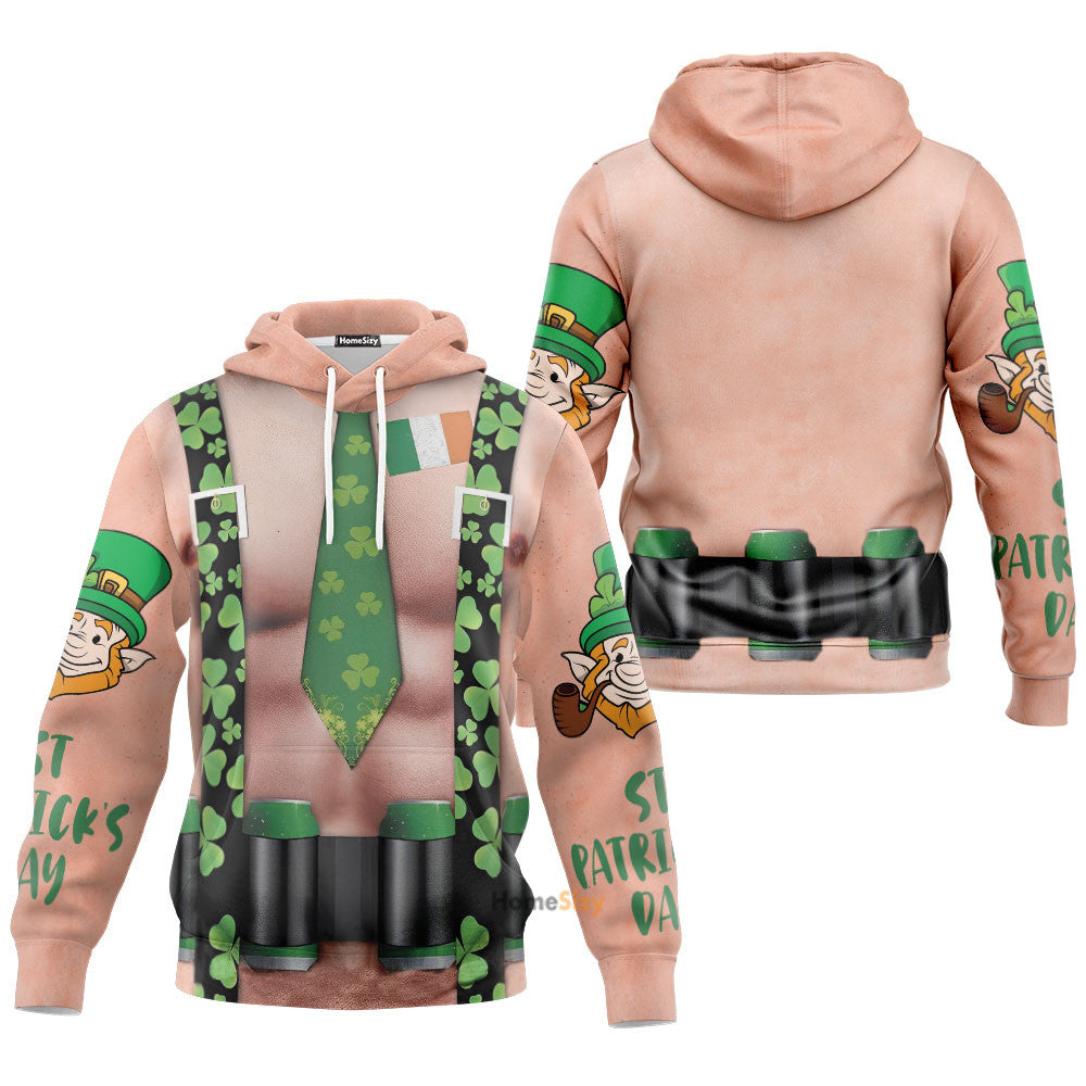 St. Patrick'S Day Men Funny Ugly Custom Cosplay Costume Tshirts Hoodies - Image 3