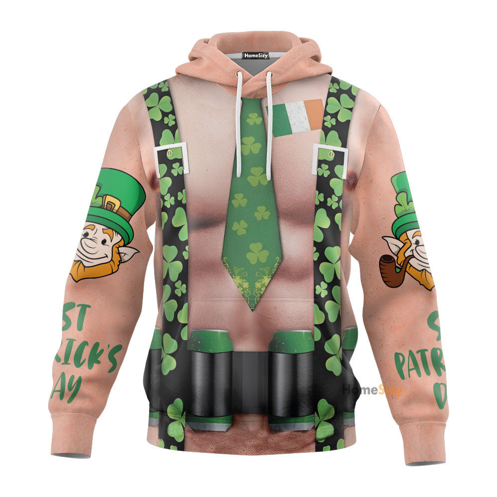 St. Patrick'S Day Men Funny Ugly Custom Cosplay Costume Tshirts Hoodies