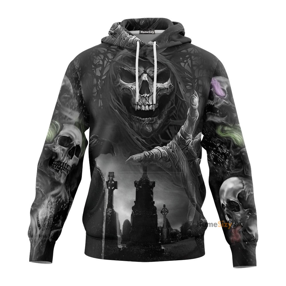 Soul Searcher Reaper Skull 3D Printed Hoodie Qt212425Hf