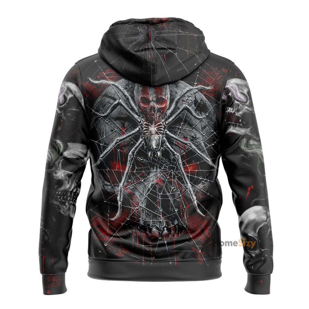 Metal Spider Skull 3D Printed Hoodie Qt206017Hf - Image 2