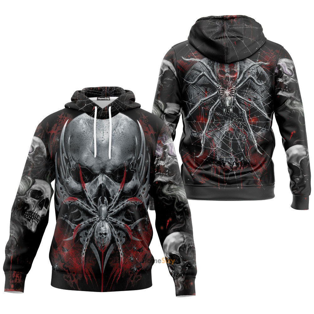 Metal Spider Skull 3D Printed Hoodie Qt206017Hf - Image 3