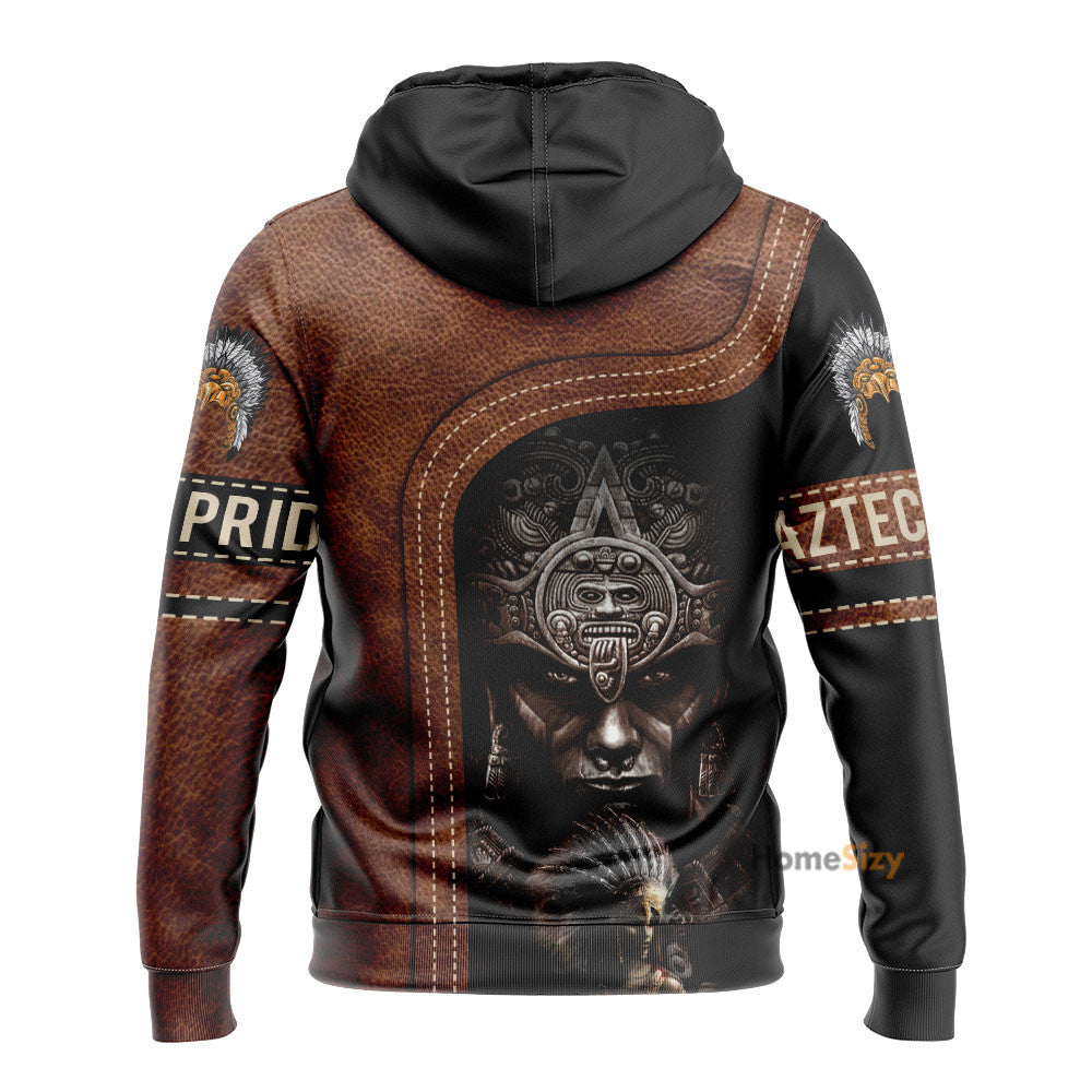 Personalized Custom Name Aztec Warrior All Over Hoodie 3D Qt205004Hf - Image 2