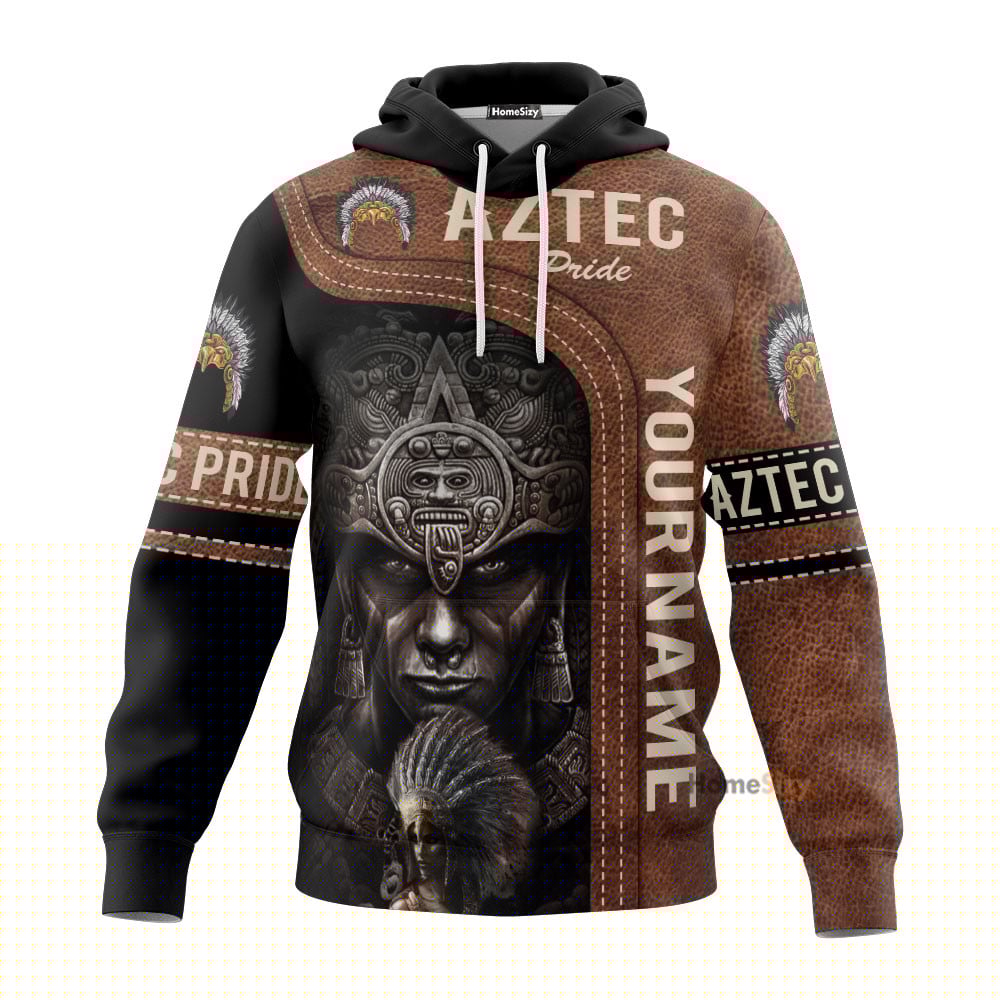 Personalized Custom Name Aztec Warrior All Over Hoodie 3D Qt205004Hf