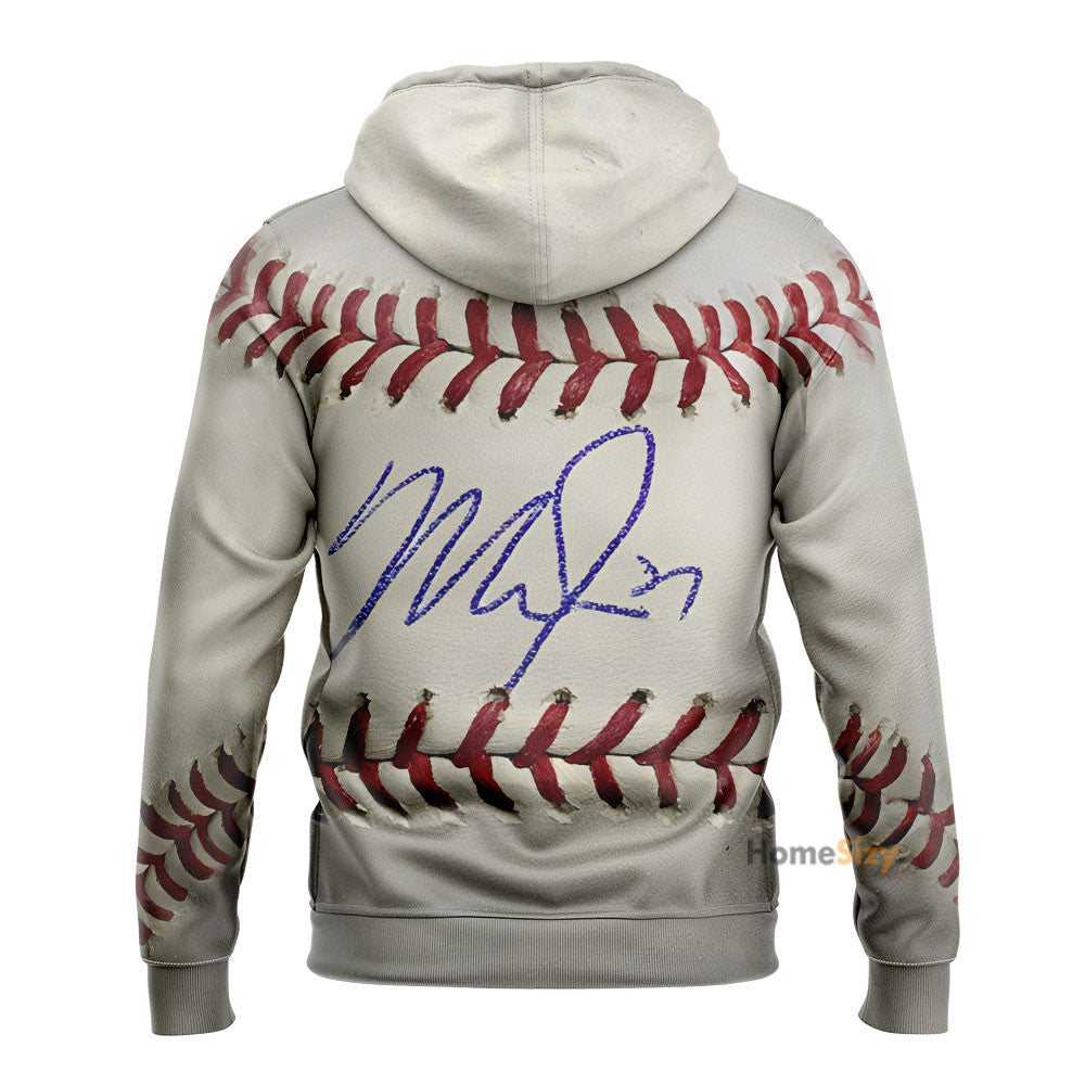 Mike Trout Signed Custom Cosplay Costume Baseball Tshirt Sweatshirt Shorts Hoodie Qt210422Hg - Image 2