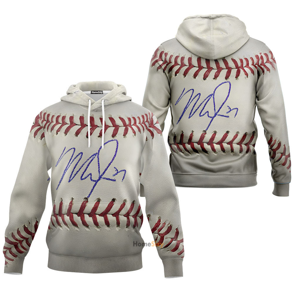 Mike Trout Signed Custom Cosplay Costume Baseball Tshirt Sweatshirt Shorts Hoodie Qt210422Hg - Image 3