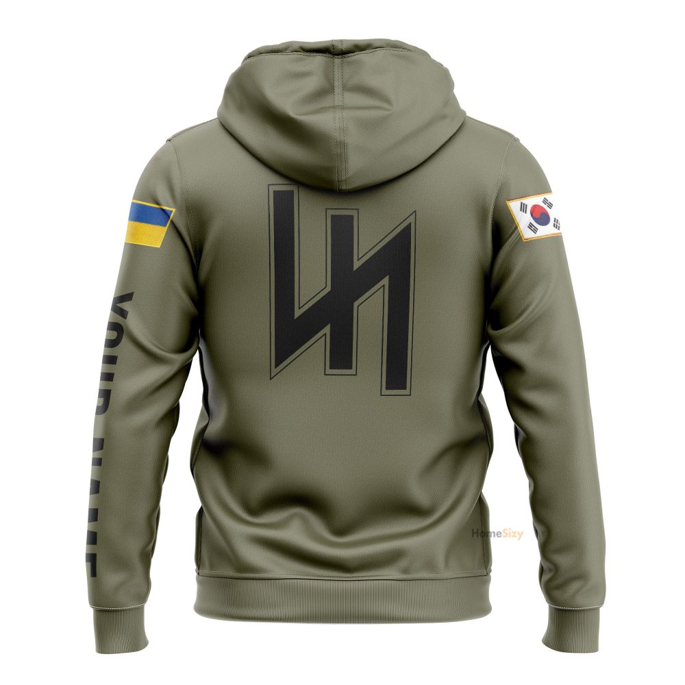 Personalized Custom Name Korea Republic Ukraine Flag Hoodie Qt308402 - Image 2