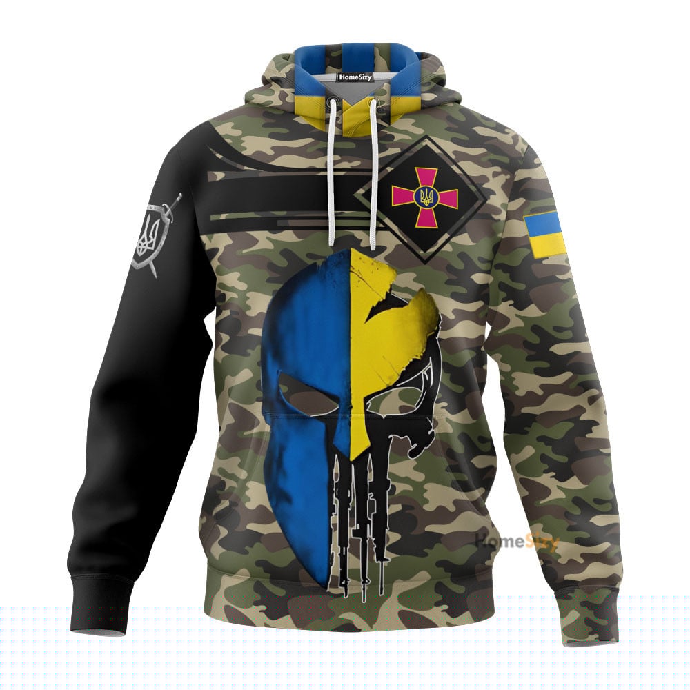 Personalized Custom Name Army Ukraine Slava Ukraini Hoodie Camouflage Clothing Gift Qt307151