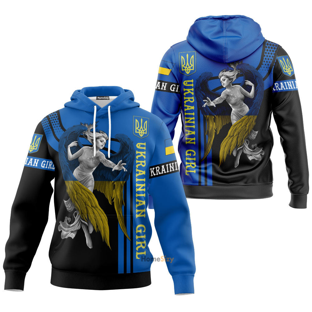 Ukrainian Girl Hoodie 2022 Support For Ukraine Hoodie Men Qt6011501 - Image 3