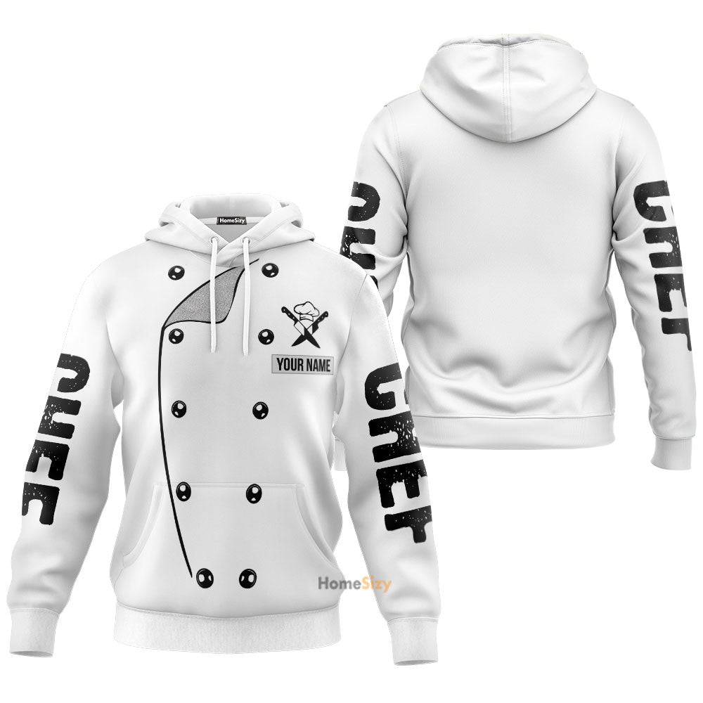 Personalized Custom Name 3D Chef Uniform Tshirt Hoodie Qt307248 - Image 3