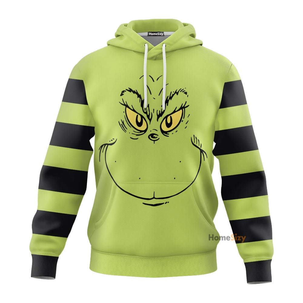 Grinch Stripes - 3D Tshirt Hoodie Qt209513