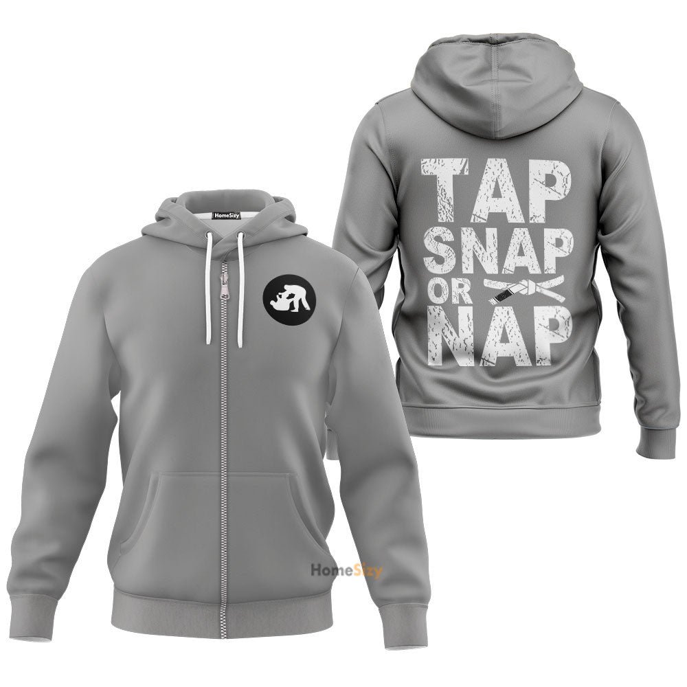 Tap Snap Or Nap Jiu Jitsu Custom Hoodie Qt302463Hf - Image 2