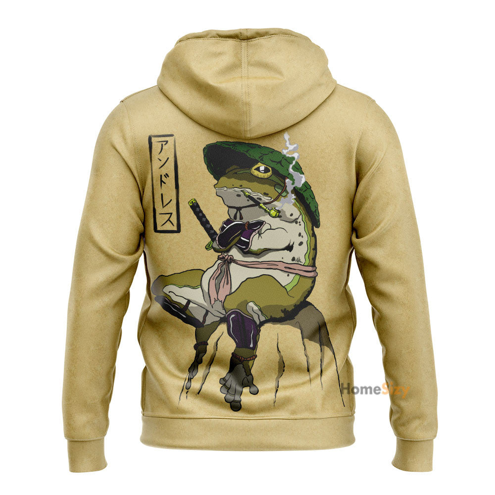 Samurai Frog Custom Hoodie Qt212245Hf - Image 2
