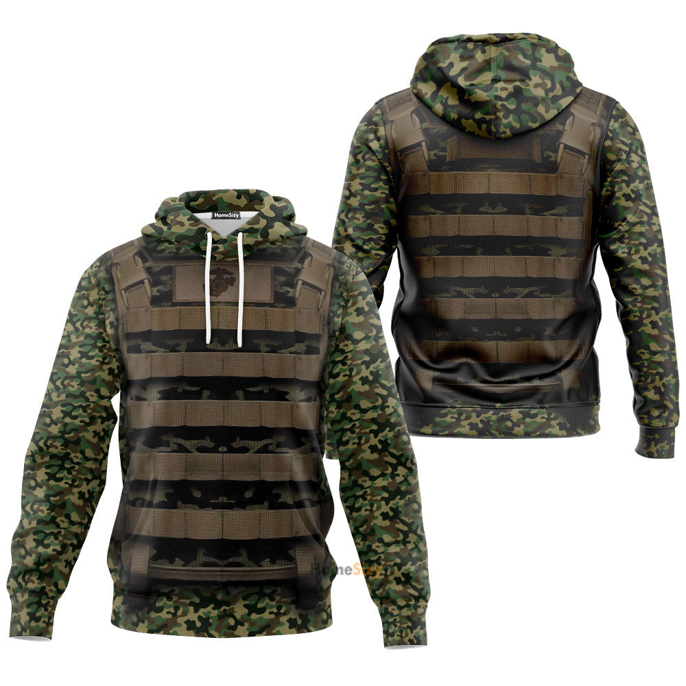 Military Uniform Custom Cosplay Costume Tshirt Zip Hoodie Sweatshirt Qt210460Hf - Image 3