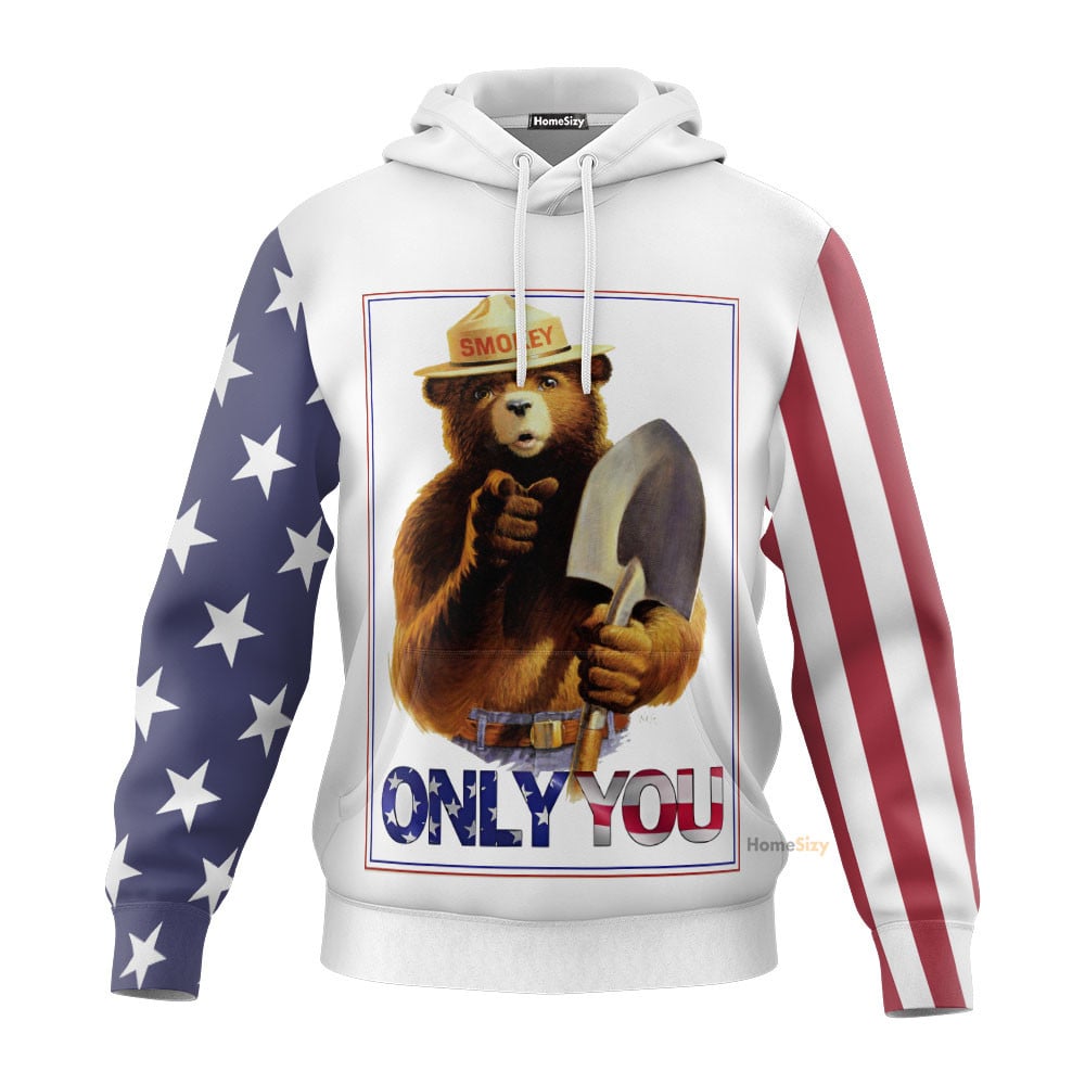 Smokey Bear Custom Hoodie Qt307136