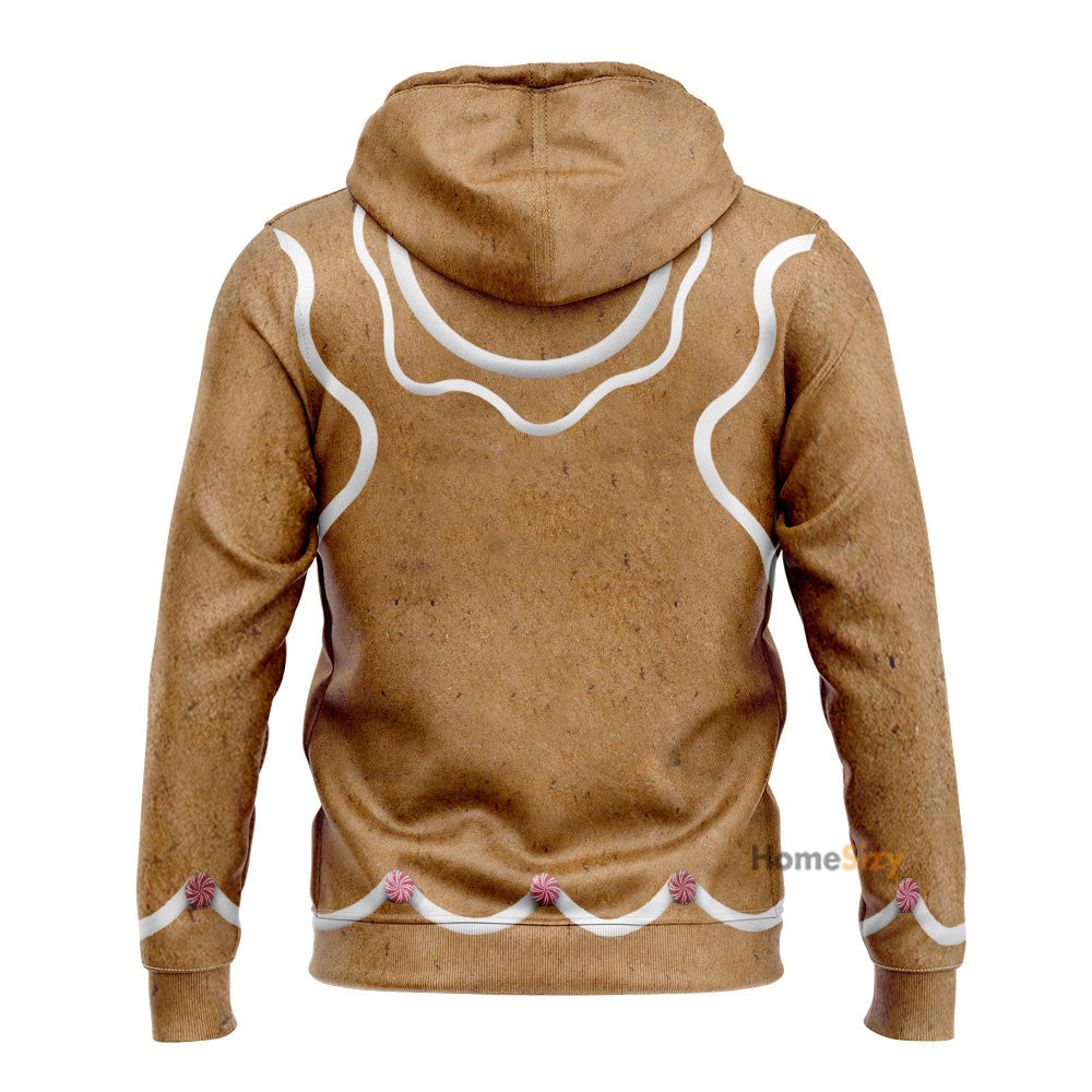 Gingerbread Christmas - Cosplay Costume 3D Hoodie Qt204218 - Image 3