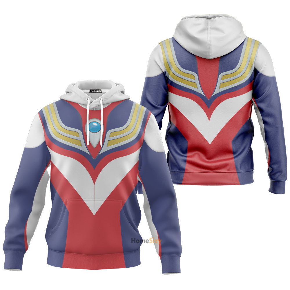 Power Rangers Ultraman Tiga - Cosplay Costume 3D Hoodie Qt309845 - Image 3