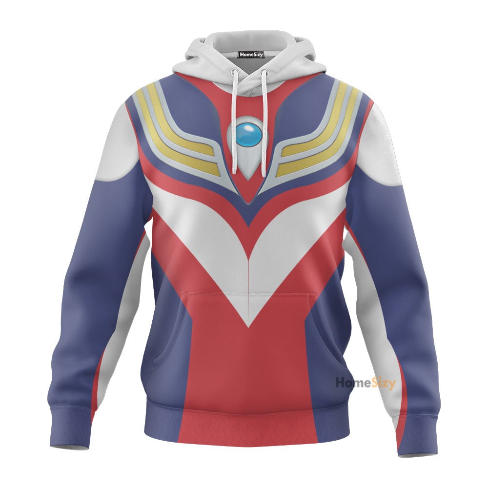 Power Rangers Ultraman Tiga - Cosplay Costume 3D Hoodie Qt309845