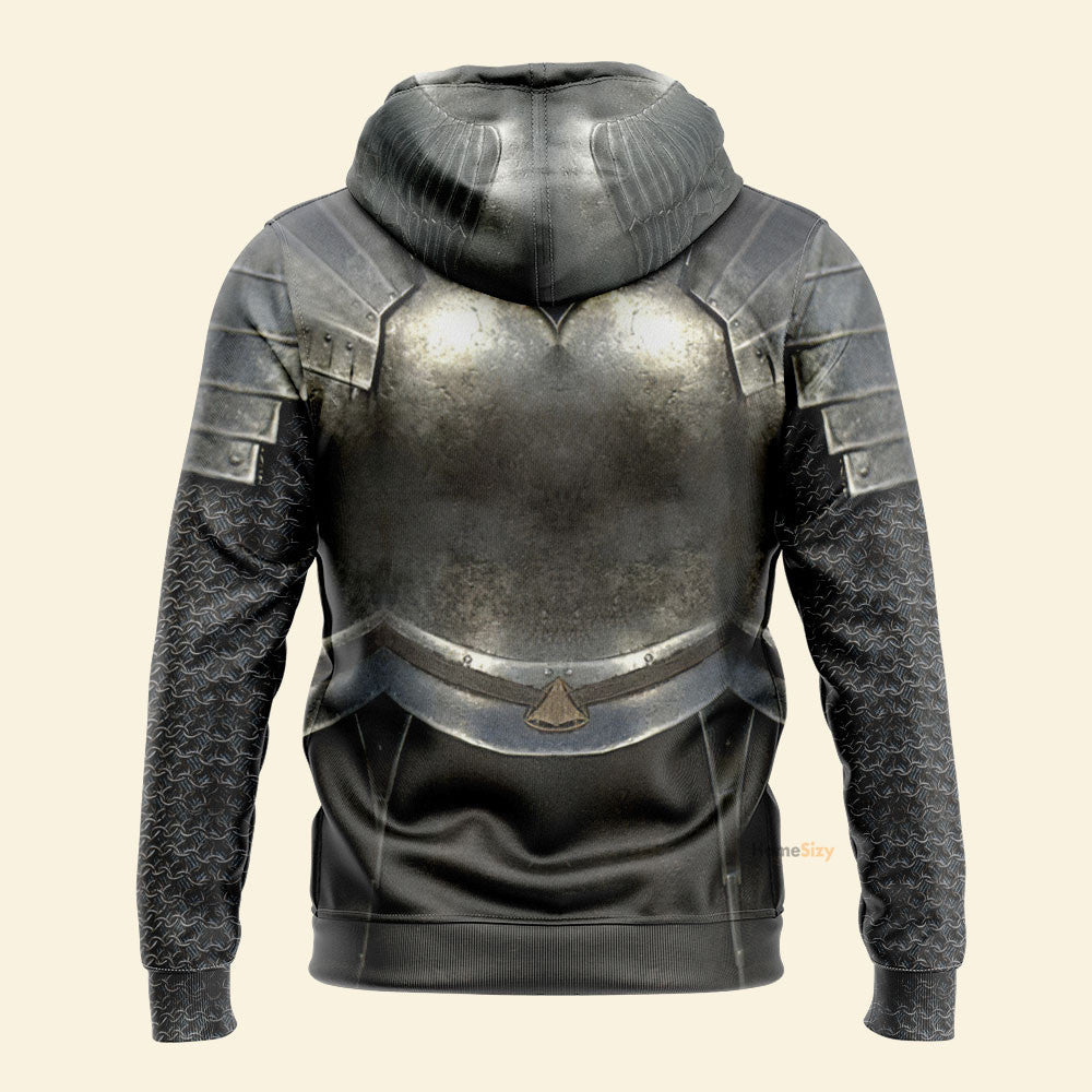 Knight Medieval Armor Zip Hoodie Qt206222Tf - Image 3