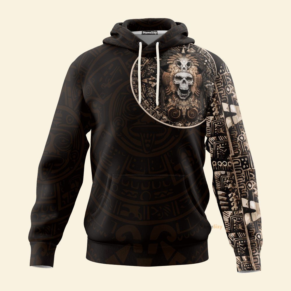 Mexican Aztec Warrior All Over Hoodie 3D Qb07032002S