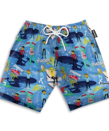 Retro Satr Funny Cosplay Costume - Beach Shorts