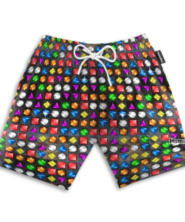 Mineral Bejeweled Game Funny Cosplay Costume - Beach Shorts