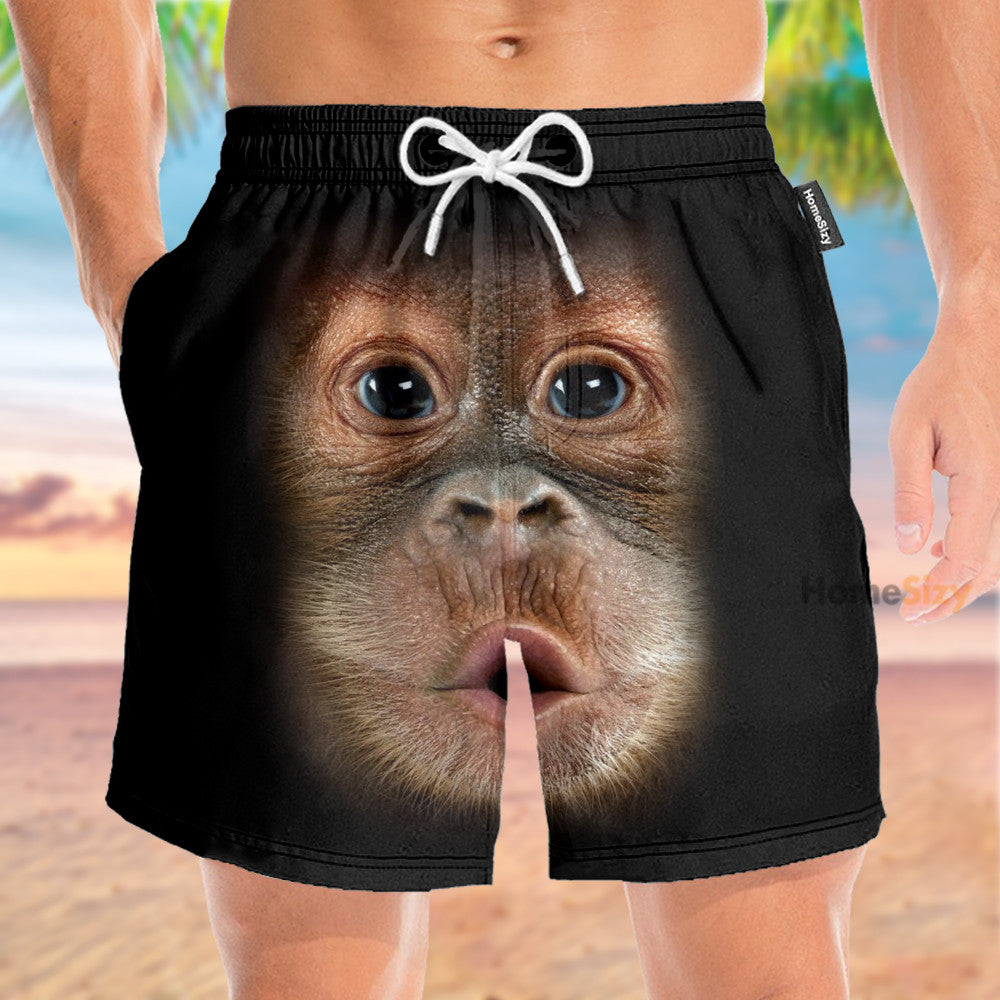 Monkey Funny Cosplay Costume - Beach Shorts - Image 2