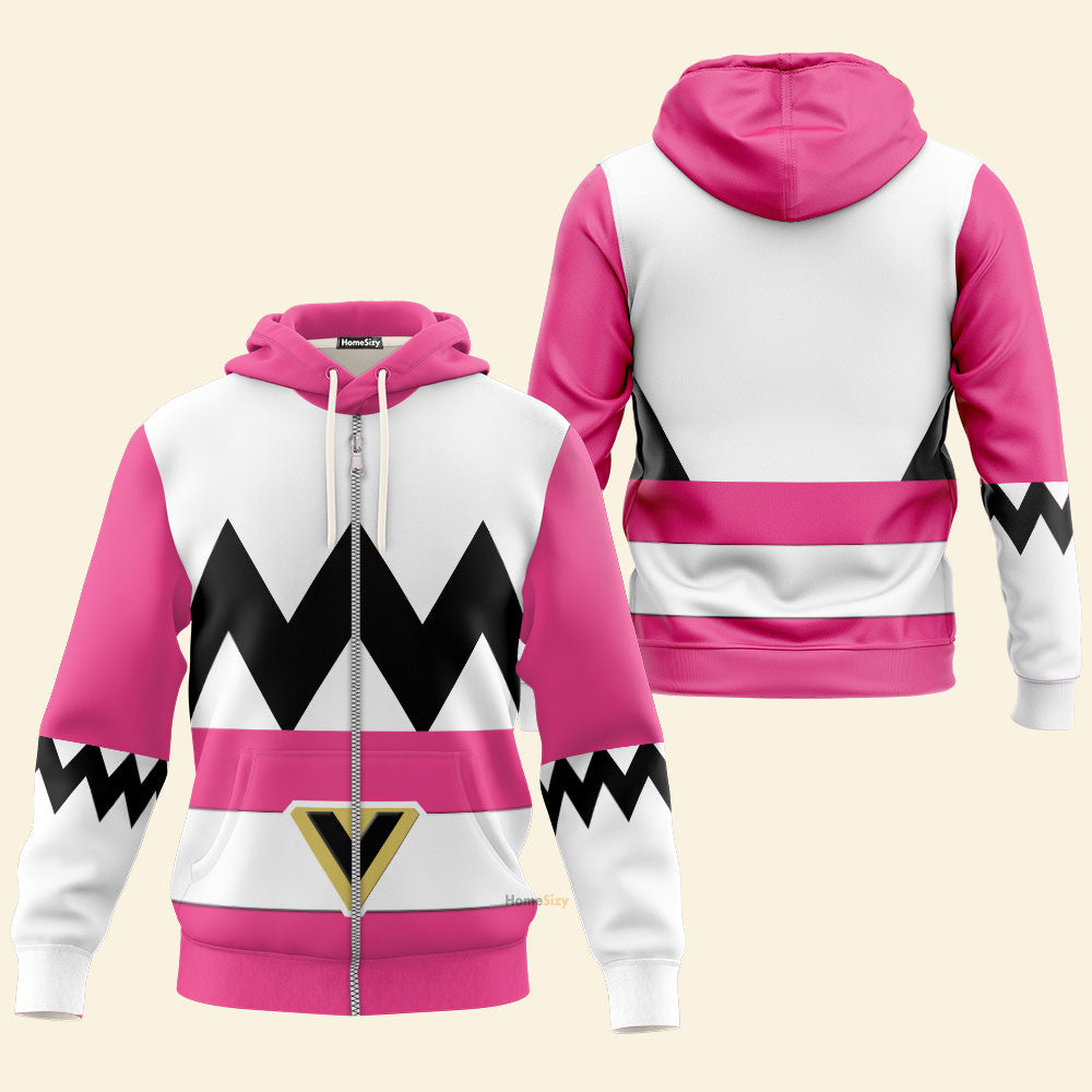 Pink Power Rangers Lost Galaxy Cosplay Costume - Hoodie - Image 3