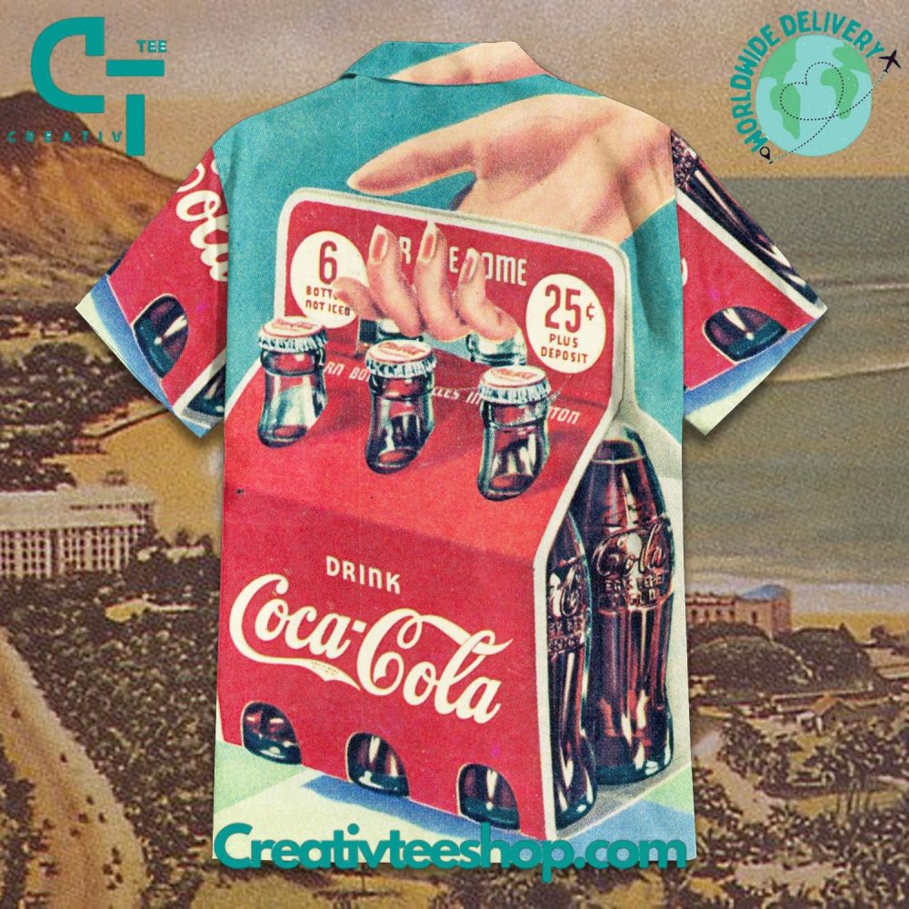 1939 Coca Cola Vintage Hawaiian Shirt - Image 2
