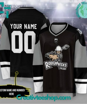 Nll Calgary Roughnecks Black Hockey Jersey