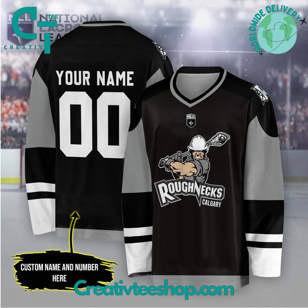 Nll Calgary Roughnecks Black Hockey Jersey