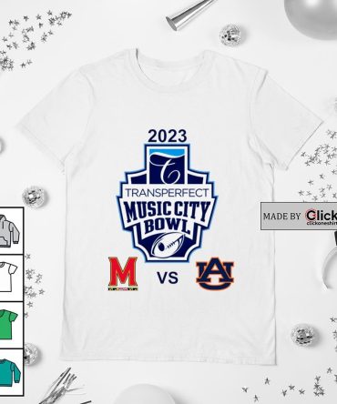 2023 Transperfect Music City Bowl Maryland Terrapins Vs Auburn Tigers Shirt