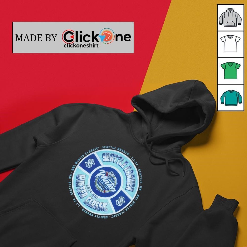 2024 Nhl Seattle Kraken Winter Classic 1.1.2024 Shirt - Image 2