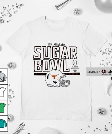 2024 Allstate Sugar Bowl Bound Texas Longhorns Helmet Shirt