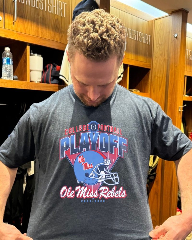 2025 2026 College Football Playoff Ole Miss Rebels Football Helmet Shirt