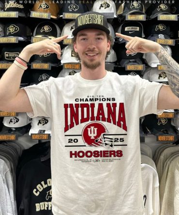 2025 Big Ten Conference Champions Indiana Hoosiers Helmet Shirt