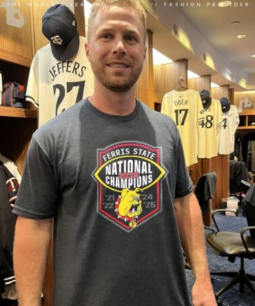 2025 Ferris State Ncaa Division Ii Champions Natinal Mascot 2 Sided Shirt