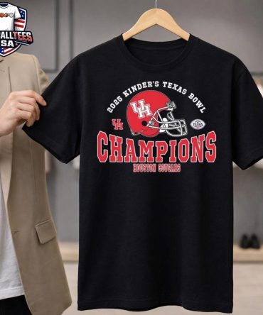 2025 Texas Bowl Champions Houston Cougars Football The Champions 2025 Kinder'S Texas Bowl Helmet Unisex Shirt