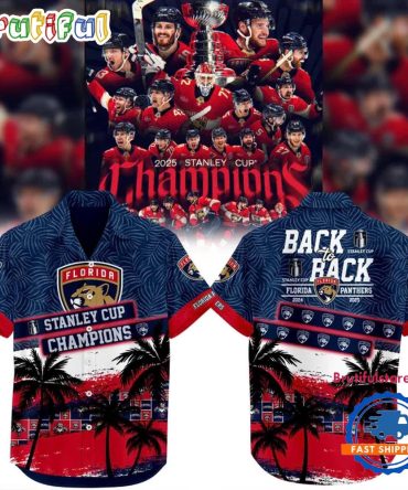 2025 Stanley Cup Champs Florida Panthers Hawaiian Shirt