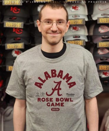 2026 Rose Bowl Game Bound Alabama Crimson Tide 2 Sided Shirt