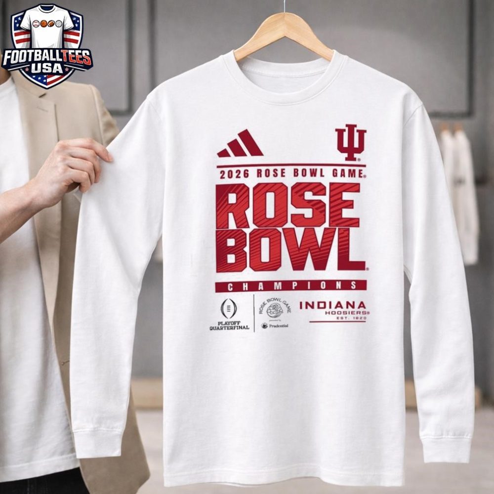 2026 Rose Bowl Game Champions Indiana Hoosiers Playoff Quarterfinal Unisex Shirt - Image 3