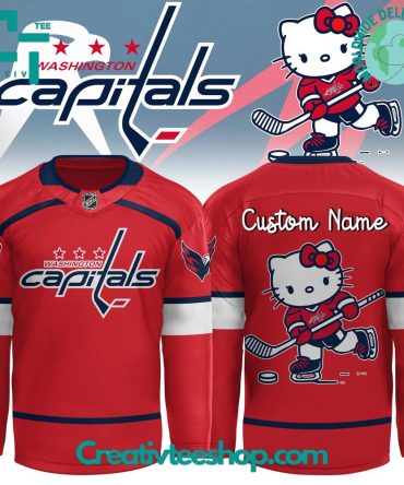 Washington Capitals X Hello Kitty Hockey Jersey