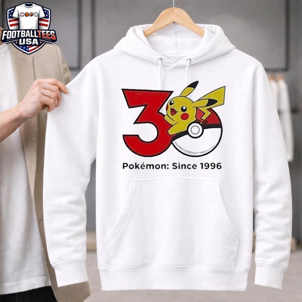 30Th Anniversary Of Pokemon Since 1996 Shirt - Image 2